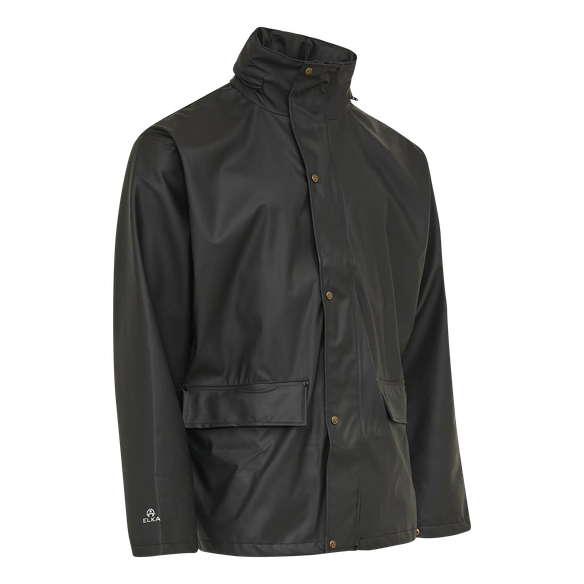 ELKA-Nässeschutz, Regenschutz, Regen-Nässe-Wetter-Schutz-Jacke, Dry Zone, schwarz