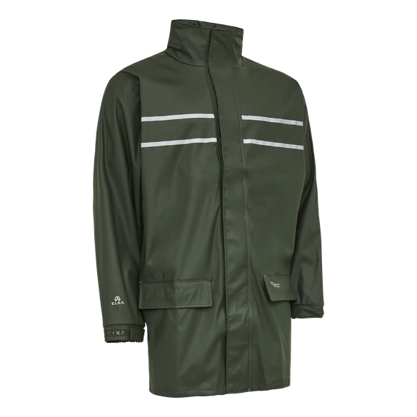 ELKA-Nässeschutz, Regenschutz, Regen-Nässe-Wetter-Schutz-Jacke, Dry Zone D-Lux, oliv
