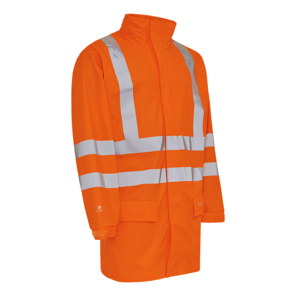 ELKA-Nässeschutz, Regenschutz, D-LUX-Regen-Nässe-Wetter-Schutz-Jacke, EN 471, DRY ZONE, 170g/m², warnorange