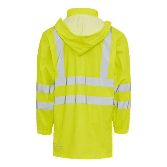 ELKA-Nässeschutz, Regenschutz, D-LUX-Regen-Nässe-Wetter-Schutz-Jacke,EN 471, DRY ZONE, 170g/m², warngelb