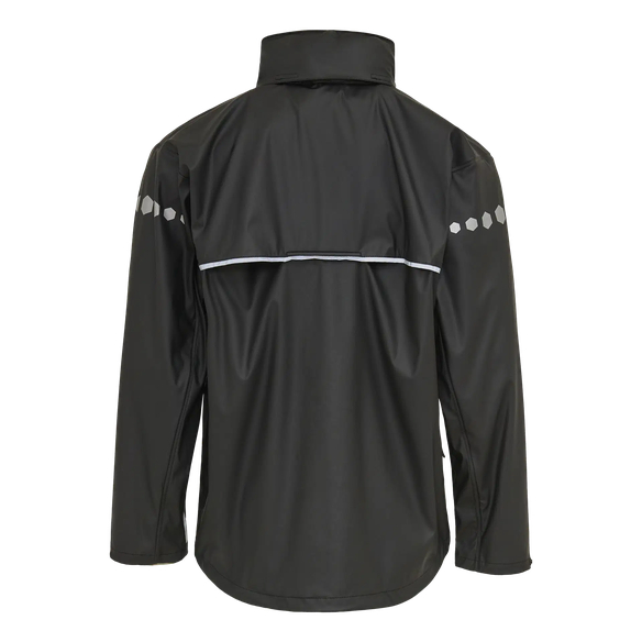 ELKA-Nässeschutz, Regenschutz, Regen-Nässe-Wetter-Schutz-Jacke, DRY ZONE, 190g/m², schwarz