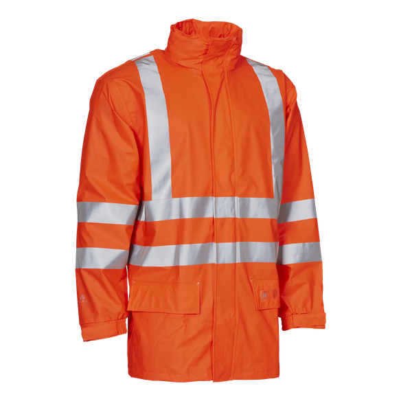 ELKA-Nässeschutz, Regenschutz, Regenjacke, Wetter-Schutz-Jacke, Warn-Jacke, DRY ZONE, 200g/m², warnorange