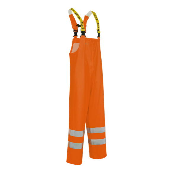 ELKA-Nässeschutz, Regenschutz, Regen-Nässe-Wetter-Schutz-Latzhose, EN 471, DRY ZONE, 200g/m², warnorange