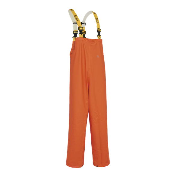 ELKA-Nässeschutz, Regenschutz, Regen-Nässe-Wetter-Schutz, Latzhose, Dry Zone, orange