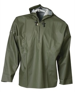 ELKA-Regenschutz,  Regen-Nässe-Wetter-Schutz-Jacke, Schlupf-Jacke, PVC Light, oliv