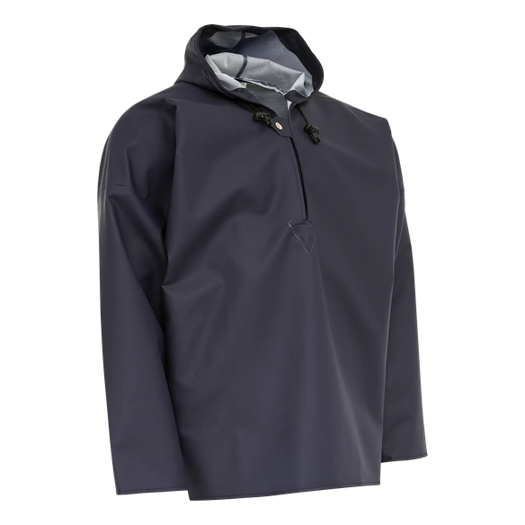ELKA-Nässeschutz, Regenschutz, Regen-Nässe-Wetter-Schutz-Schlupf-Jacke, PVC LIGHT, 320g/m², marine