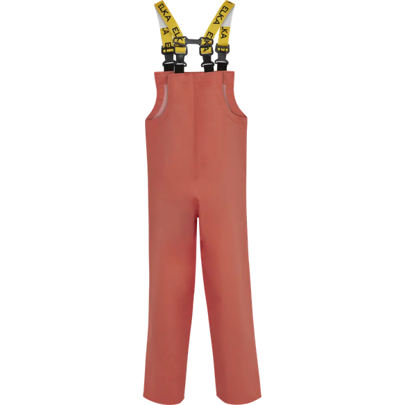 ELKA-Nässeschutz, Regenschutz, Regen-Nässe-Wetter-Schutz, Latzhose, PVC Light, orange