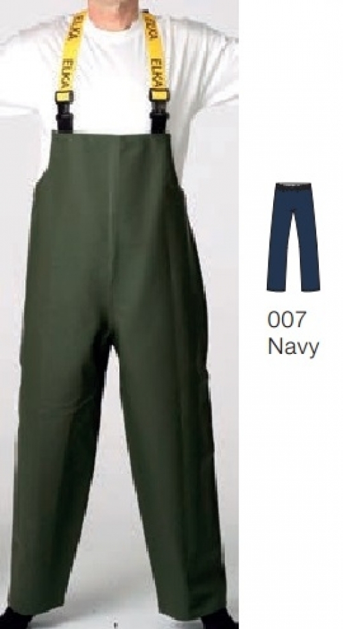 ELKA-Nässeschutz, Regenschutz, Regen-Nässe-Wetter-Schutz, Latzhose, mit Knietaschen, CLEANING, 220g/m², marine
