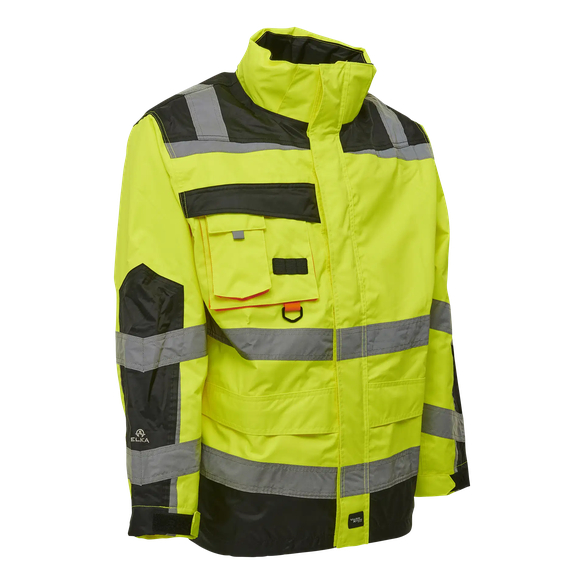 ELKA-Nässeschutz, Regenschutz, Regen-Nässe-Wetter-Schutz-Jacke, VISIBLE XTREME, warngelb/schwarz