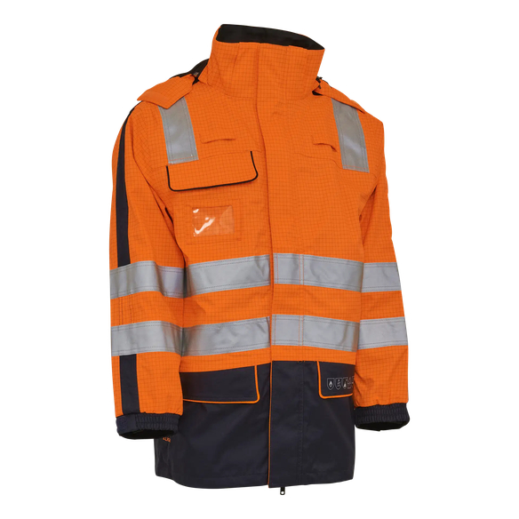 ELKA-Warnschutz, Warn-Multinorm-Parka mit Störlichtbogen, ANTIFLAME-ANTISTATIC, orange