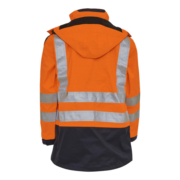 ELKA-Warnschutz, Warn-Multinorm-Parka mit Störlichtbogen, ANTIFLAME-ANTISTATIC, orange