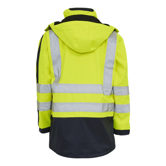 ELKA-Warnschutz, Warn-Multinorm-Parka mit Störlichtbogen, ANTIFLAME-ANTISTATIC, gelb