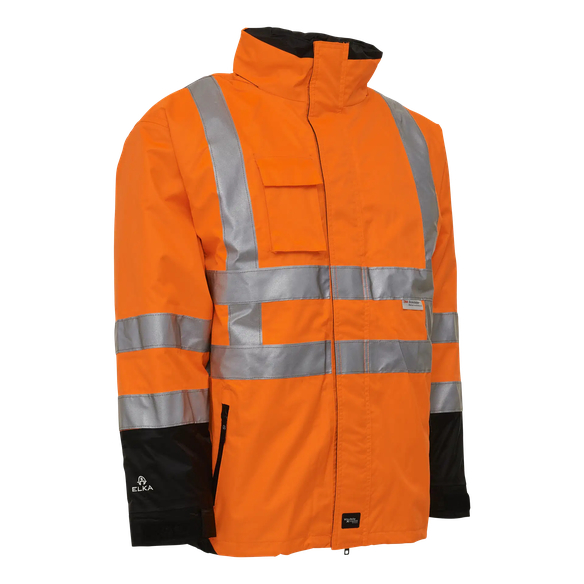 ELKA-Warnschutz, Warn-Jacke, 2-in1, VISIBLE XTREME, warnorange/schwarz