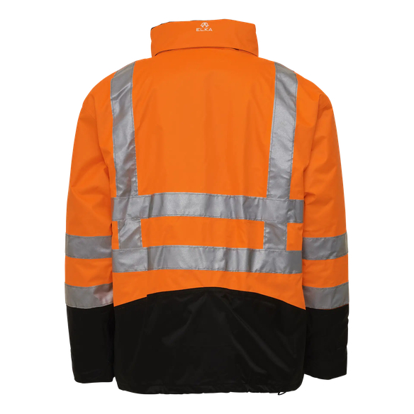 ELKA-Warnschutz, Warn-Jacke, 2-in1, VISIBLE XTREME, warnorange/schwarz