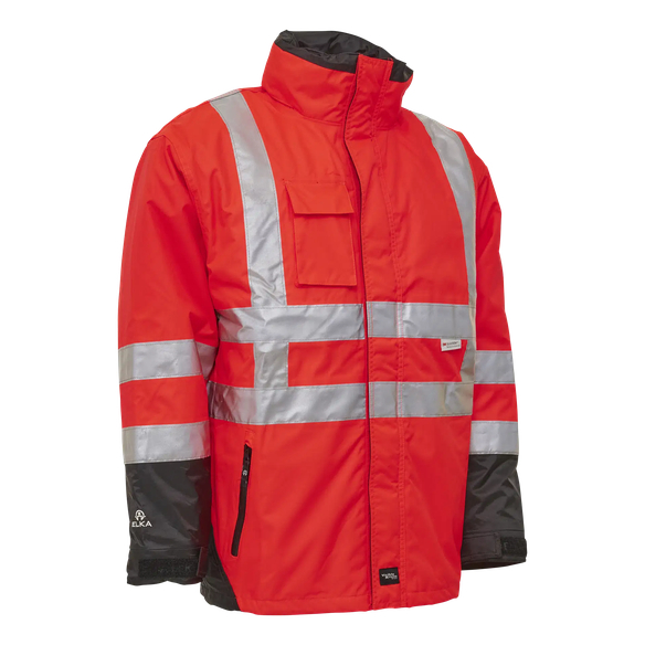 ELKA-Warnschutz, Warn-Jacke, 2-in1, VISIBLE XTREME, warnrot/schwarz
