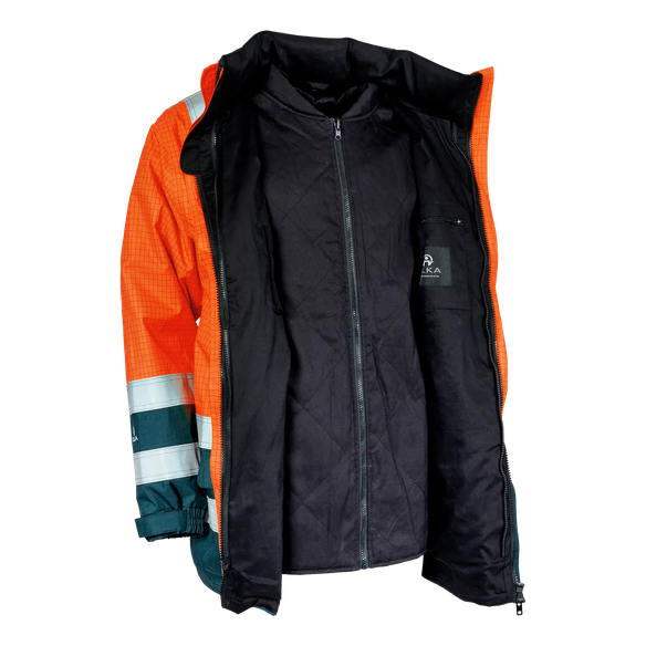 ELKA-Warnschutz, Warn-Jacke, SECURE TECH MULTINORM, warnorange/marine