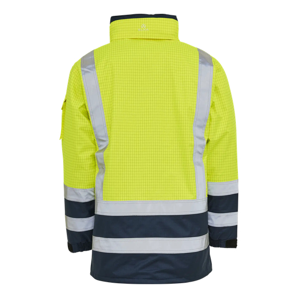 ELKA-Warnschutz, Warn-Jacke, SECURE TECH MULTINORM, warngelb/marine