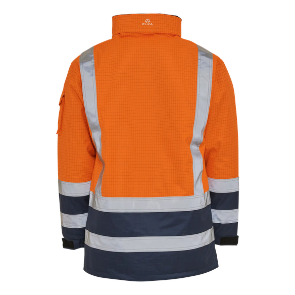 ELKA-Warnschutz, Warn-Jacke, SECURE TECH MULTINORM, ohne Futter, warnorange/marine