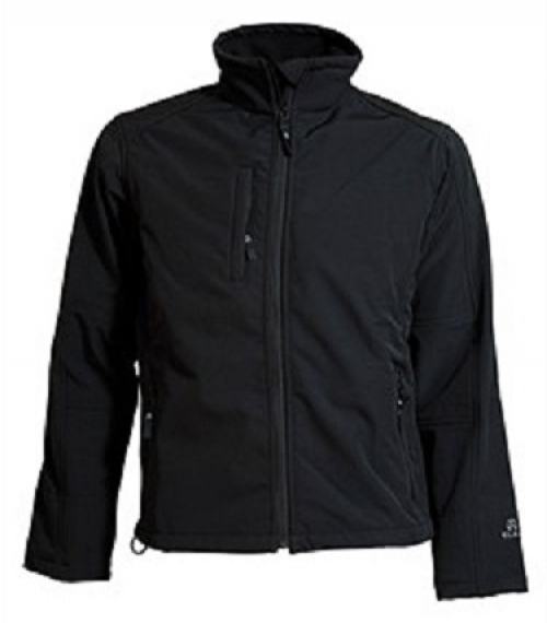 ELKA-Kälteschutz,  Soft Shell Winter-Arbeits-Berufs-Jacke Herren, schwarz