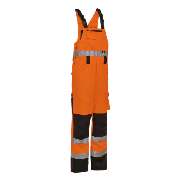 ELKA-Warnschutz, Warn-Latzhose, VISIBLE XTREME, warnorange/schwarz