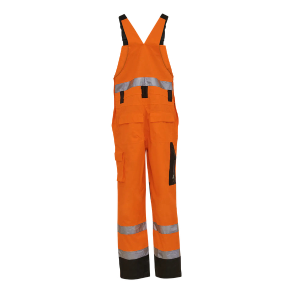 ELKA-Warnschutz, Warn-Latzhose, VISIBLE XTREME, warnorange/schwarz
