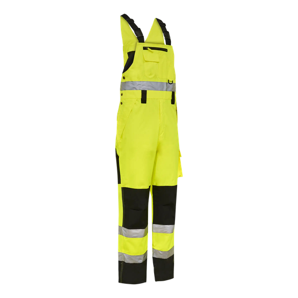 ELKA-Warnschutz, Warn-Latzhose, VISIBLE XTREME, warngelb/schwarz