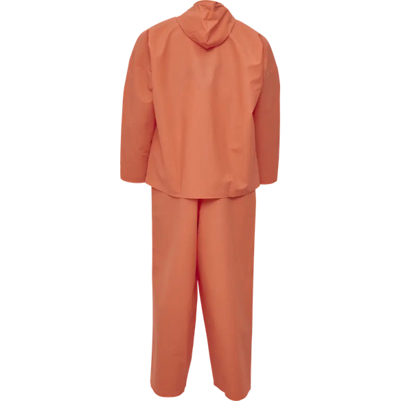 ELKA-Nässeschutz, Regenschutz, Regen-Nässe-Wetter-Schutz-Schlupf-Jacke mit Latzhose, PVC LIGHT, 320g/m², orange