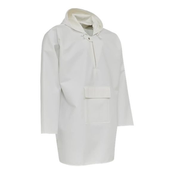 ELKA-Nässeschutz, Regenschutz, Regen-Nässe-Wetter-Schutz-acke, Schlupf-Jacke Jagd, PVC Light, weiß