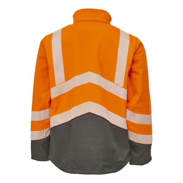 ELKA-Warnschutz, Softshelljacke, VISIBLE XTREME, warnorange/schwarz