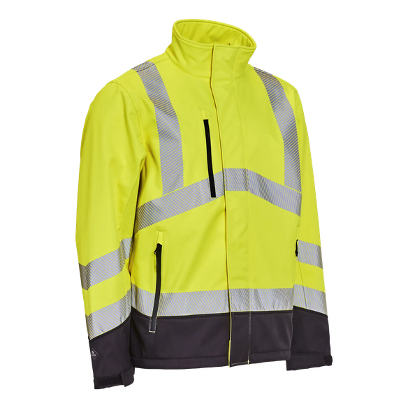 ELKA-Warnschutz, Softshelljacke, VISIBLE XTREME, warngelb/schwarz