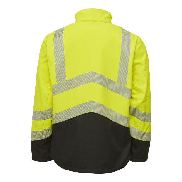 ELKA-Warnschutz, Softshelljacke, VISIBLE XTREME, warngelb/schwarz