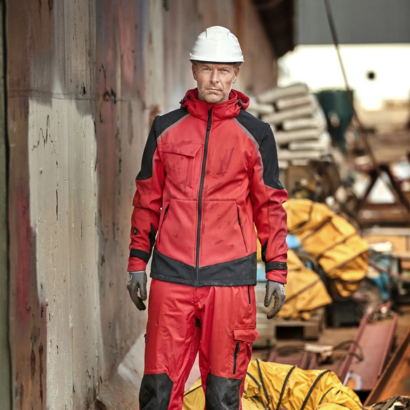 ELKA-Kälteschutz, -Softshelljacke, WORKING XTREME, rot/schwarz