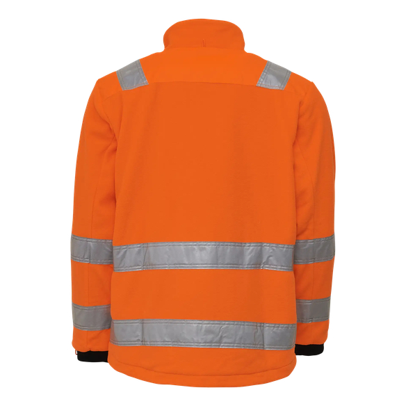 ELKA-Warnschutz, Warn-Fleecejacke, ZIP-IN, WORKING XTREME, warnorange