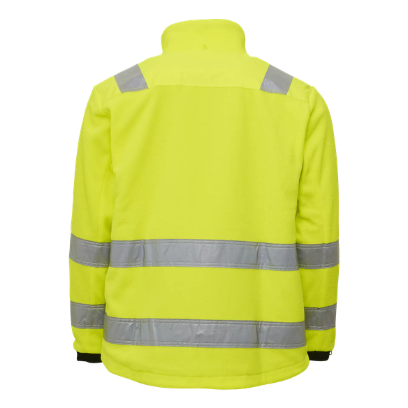ELKA-Warnschutz, Warn-Fleecejacke, ZIP-IN, WORKING XTREME, warngelb