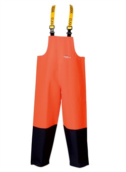 ELKA Warnschutzlatzhose Arbeitslatzhose Warnkleidung Warnschutz FISHING XTREME warnorange marine 600g