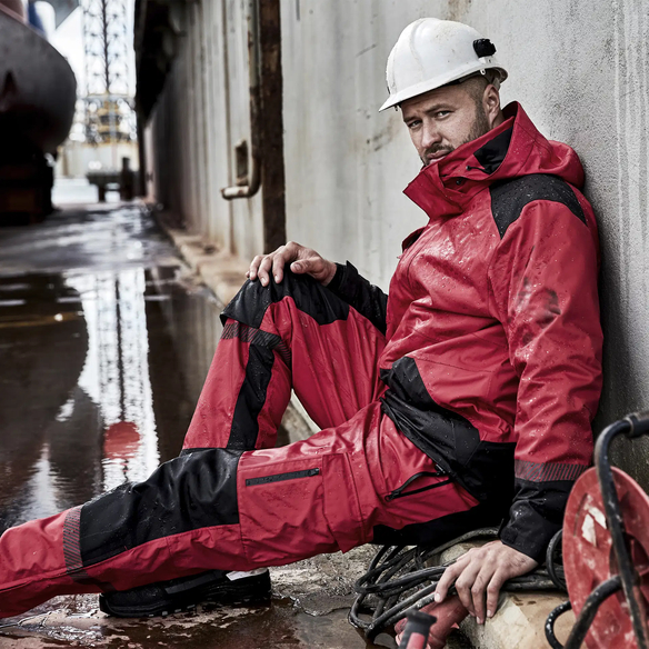 ELKA-Kälteschutz, -Stretch-Jacke, Working Xtreme, rot/schwarz