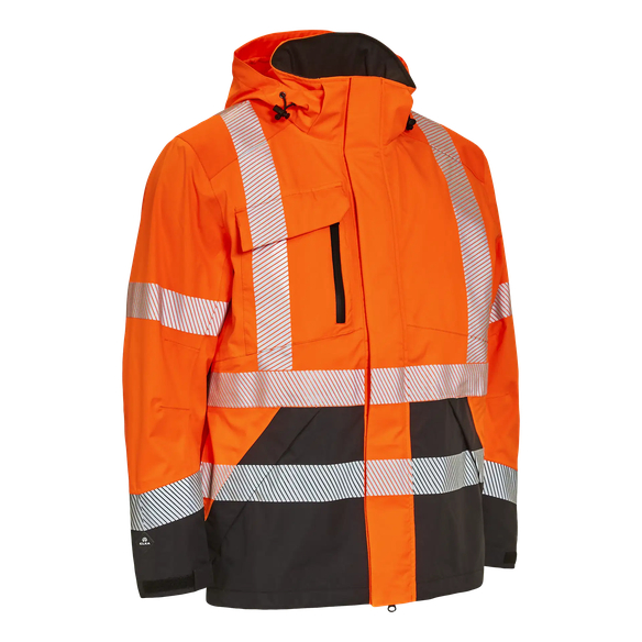 ELKA-Warnschutz, Stretchjacke, VISIBLE XTREME, warnorange/schwarz