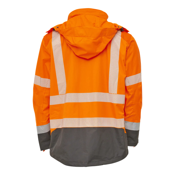 ELKA-Warnschutz, Stretchjacke, VISIBLE XTREME, warnorange/schwarz