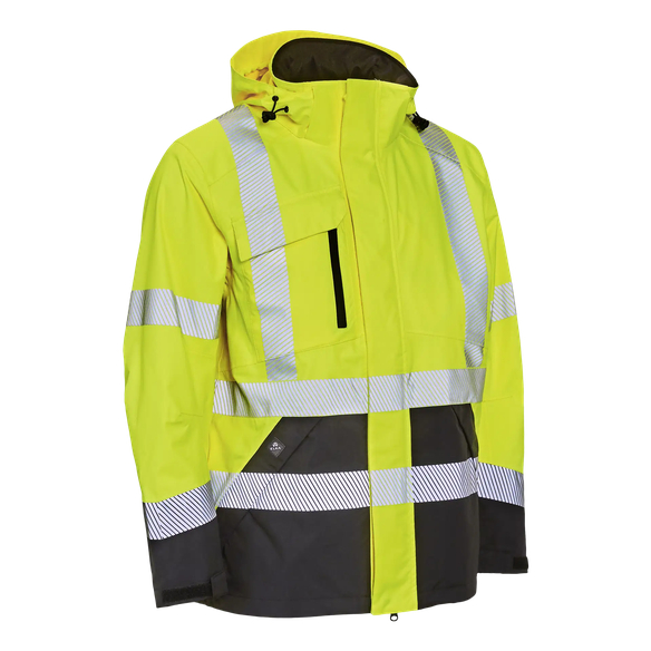ELKA-Warnschutz, Stretchjacke, VISIBLE XTREME, warngelb/schwarz