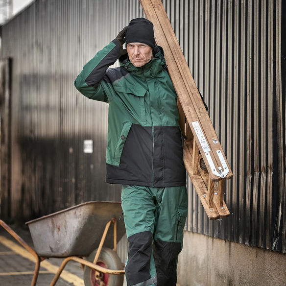 ELKA-Kälteschutz, -Stretch-Winterjacke, Working Xtreme, grün/schwarz