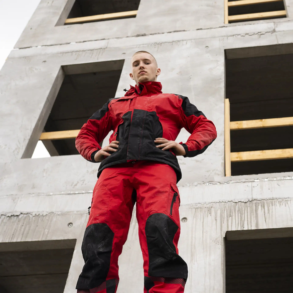 ELKA-Kälteschutz, -Stretch-Winterjacke, Working Xtreme, rot/schwarz
