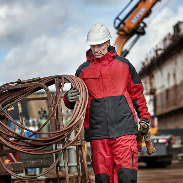 ELKA-Kälteschutz, -Stretch-Winterjacke, Working Xtreme, rot/schwarz