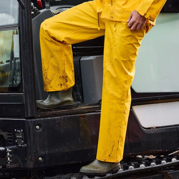 ELKA-Nässeschutz, Regenschutz, Regen-Nässe-Wetter-Schutz-Bundhose, OUTDOOR, 310g/m², gelb