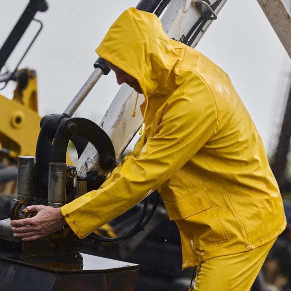 ELKA-Nässeschutz, Regenschutz, Regen-Nässe-Wetter-Schutz-Jacke, OUTDOOR, 310g/m², gelb