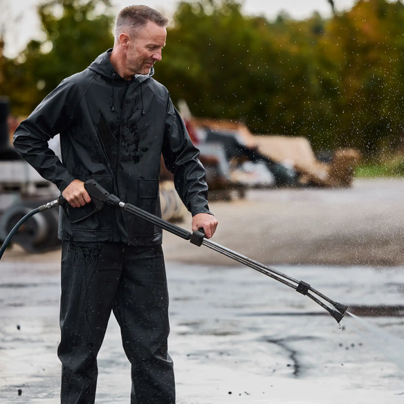 ELKA-Nässeschutz, Regenschutz, Regen-Nässe-Wetter-Schutz-Jacke, OUTDOOR, 310g/m², schwarz