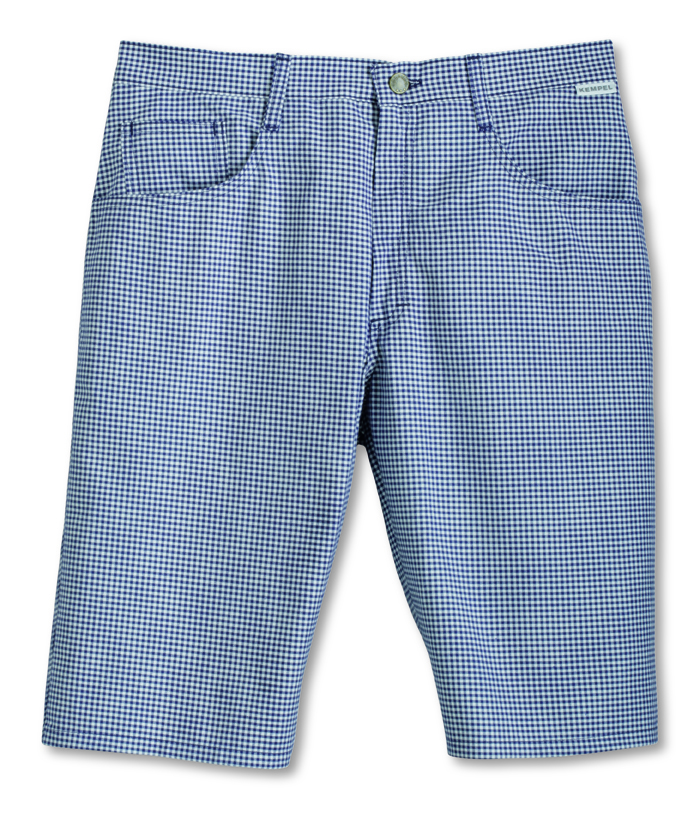 KEMPEL Arbeitsshorts Berufsshorts Bermudashorts 5 Pocket blau weiß Pepita