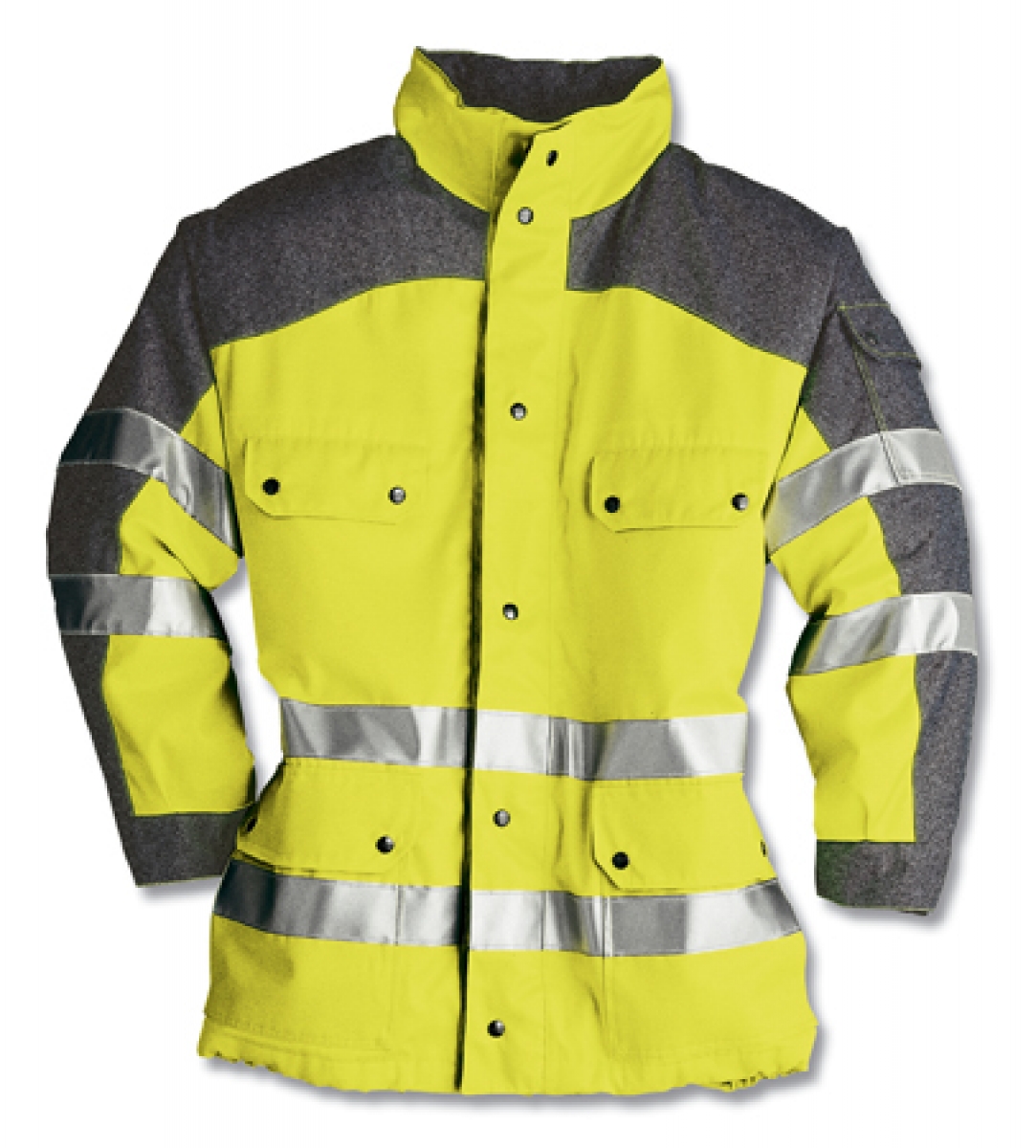 KEMPEL Warnschutzjacke Arbeitsjacke Warnkleidung Warnschutz Warnjacke warngelb anthrazit