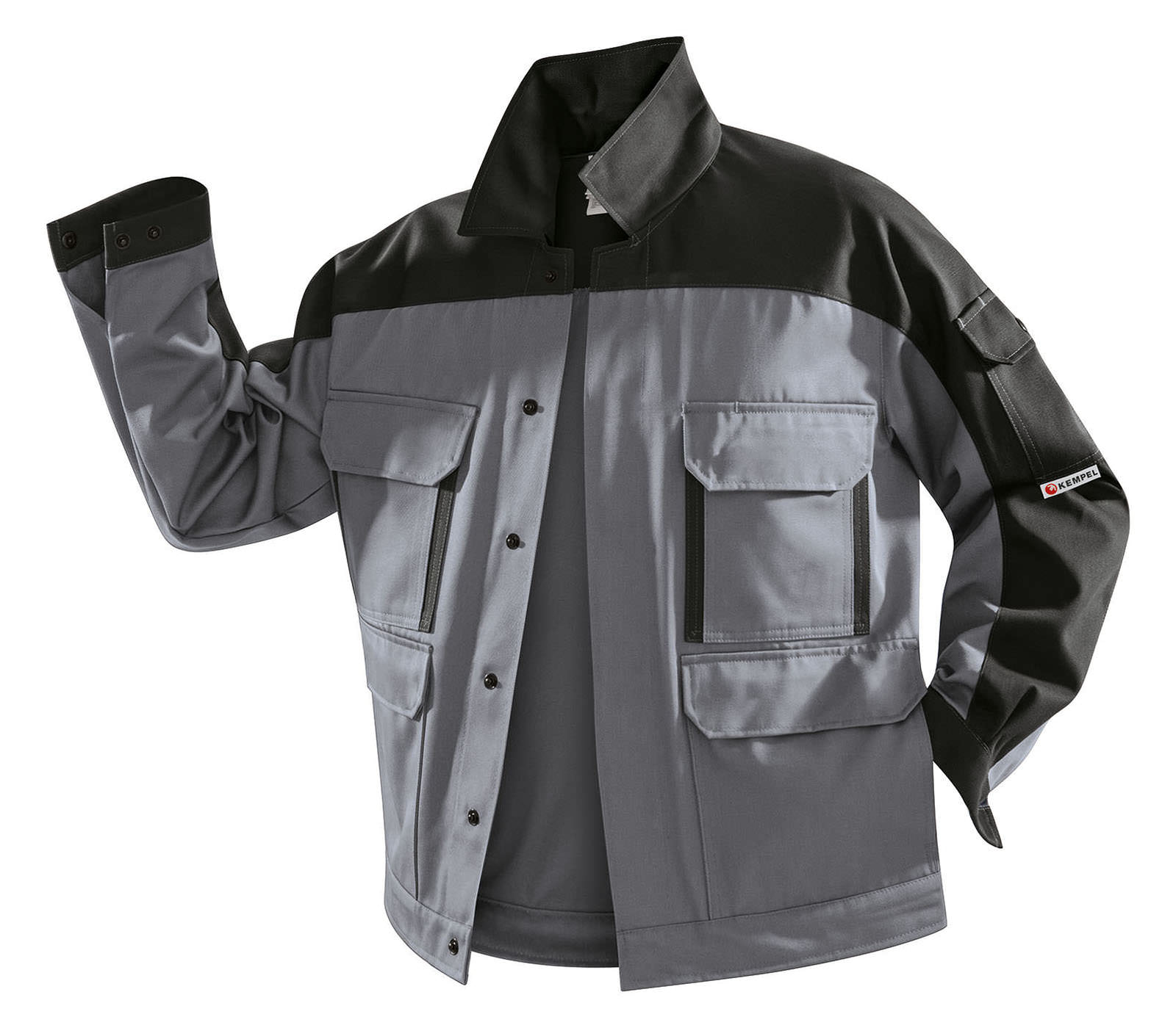 KEMPEL Blouson Arbeitsjacke Berusfjacke Arbeitskleidung Berufskleidung mittelgrau anthrazit ca 325g