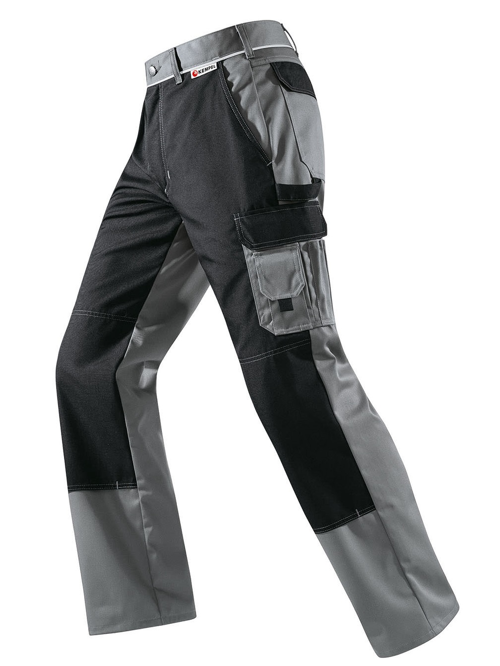 KEMPEL Bundhose Arbeitshose Berufshose Workerhose Arbeitskleidung Berufskleidung mittelgrau schwarz ca 300g
