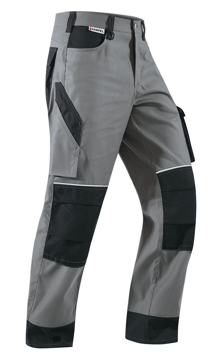 KEMPEL Bundhose Arbeitshose Berufshose Workerhose Arbeitskleidung Berufskleidung grau schwarz ca 285g